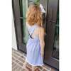 Eden Girls' Dress, Blue and White Stripes - Dresses - 4