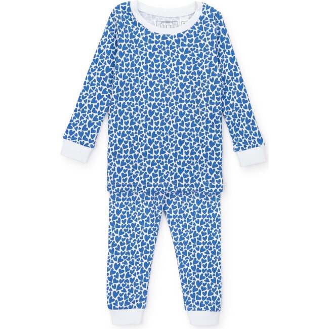 Grayson Boys' Pajama Pant Set, I Heart You Blue - Pajamas - 1