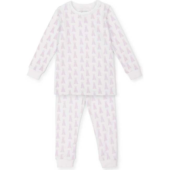 Ava Girls' Pajama Pant Set - Bunny Tails Pink - Pajamas - 1