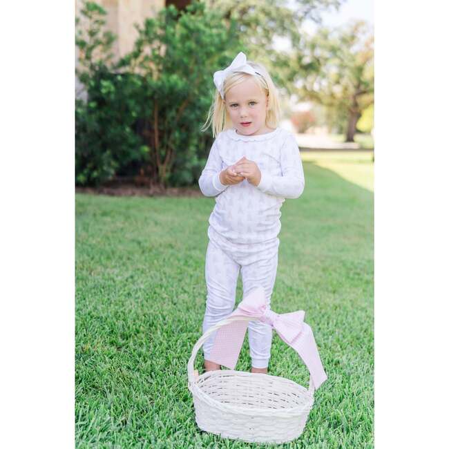 Ava Girls' Pajama Pant Set - Bunny Tails Pink - Pajamas - 3