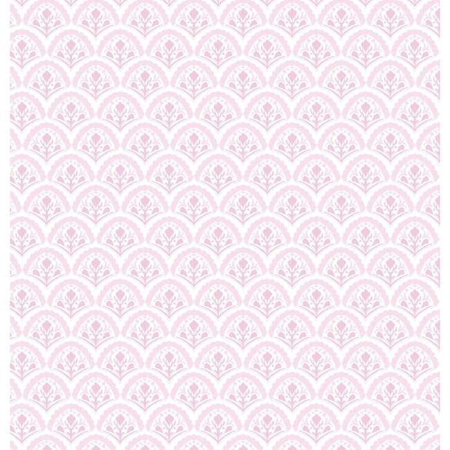 Ava Girls' Pajama Pant Set, Scalloped in Pink - Pajamas - 2