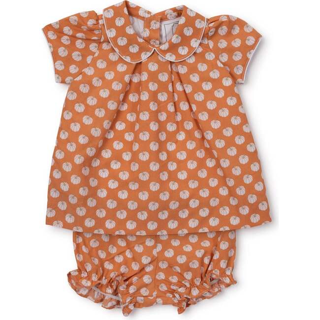 Kate Girls' Woven Dress, Fall Pumpkins - Dresses - 2