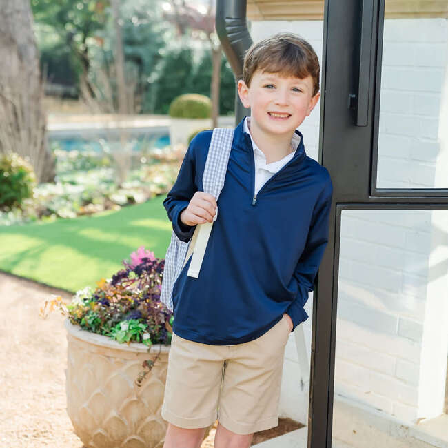 Sam Quarter Zip Pullover, Navy - Jackets - 2