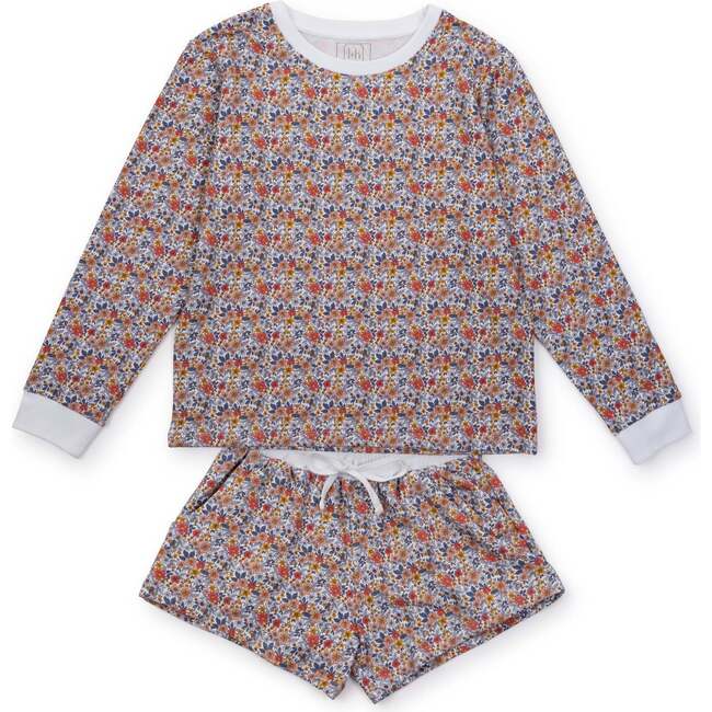 Janann Women's Sweatshirt Short Set, Falling For Floral - Loungewear - 1