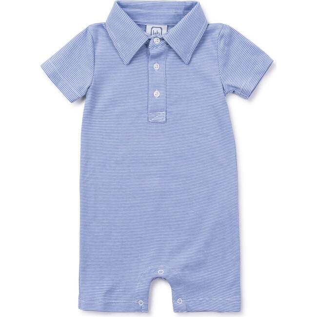 Tripp Boys' Polo Shortall, Blue Stripes