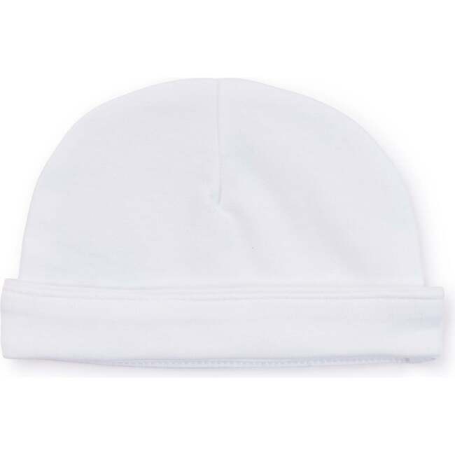 Pima Cotton Baby Hat, White - Hats - 1