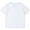Charles Boys' Pima Cotton Pocket T-shirt, White - T-Shirts - 1 - thumbnail