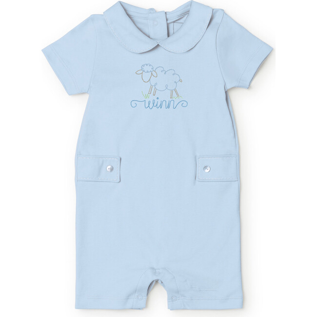 Henry Boys' Pima Cotton Shortall, Light Blue - Rompers - 2