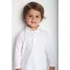 Finn Pima Cotton Long Sleeve Polo for Boys, White - Shirts - 3 - thumbnail