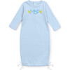 George Pima Cotton Daygown, Light Blue - Pajamas - 2