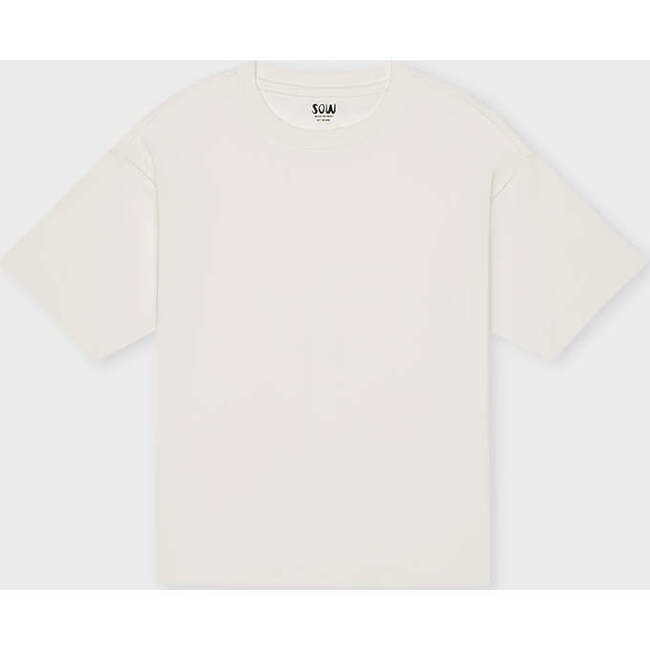Relaxed Cotton T-Shirt, Off White