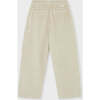 Organic Cotton Corduroy Straight Leg Cargo, Beige - Pants - 4