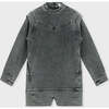 Denim Dress, Grey Acid Denim - Dresses - 1 - thumbnail