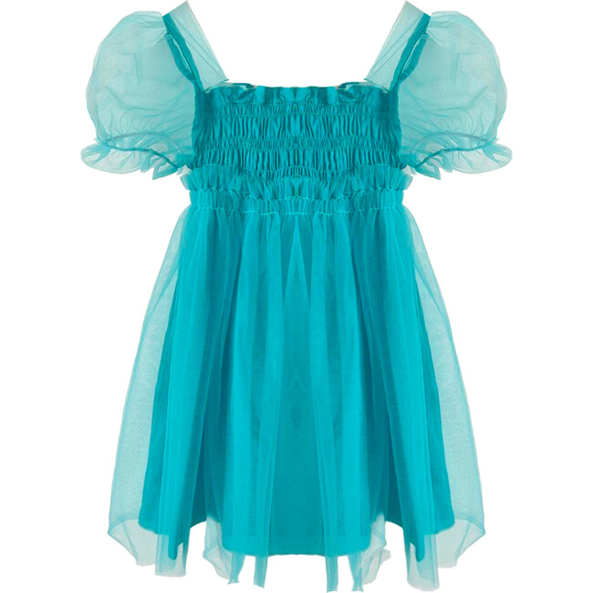 Mini Princess Dress, Blue - Dresses - 1