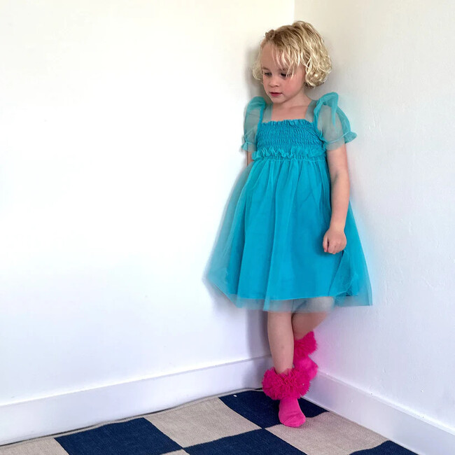 Mini Princess Dress, Blue - Dresses - 2