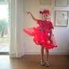 Pom Pom Crown Headband, Red & Multicolors - Headbands - 2 - thumbnail