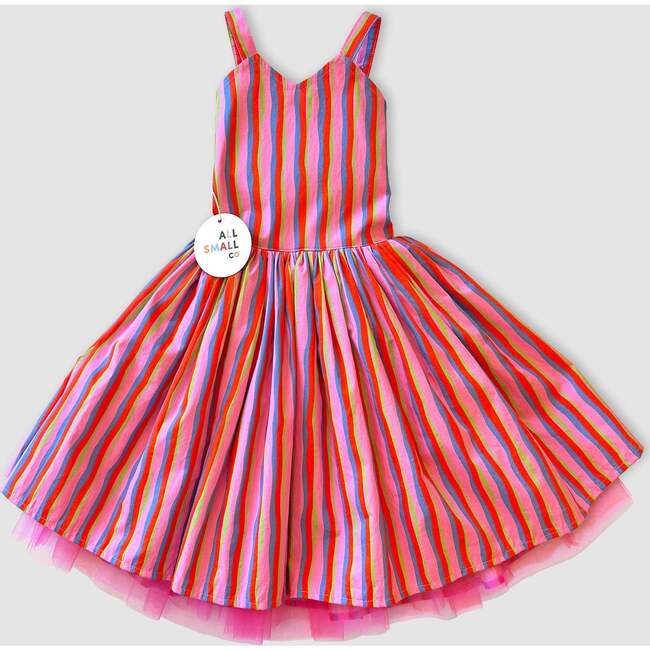 Rainbow Twirl Dress, Stripes