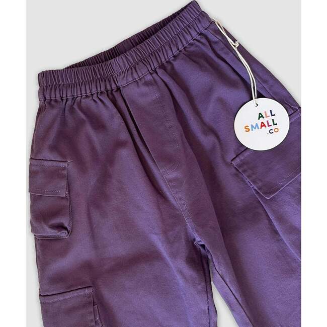 Bungee Cargo Pants, Purple - Pants - 2