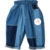 Patchwork Pants, Blue - Pants - 1 - thumbnail