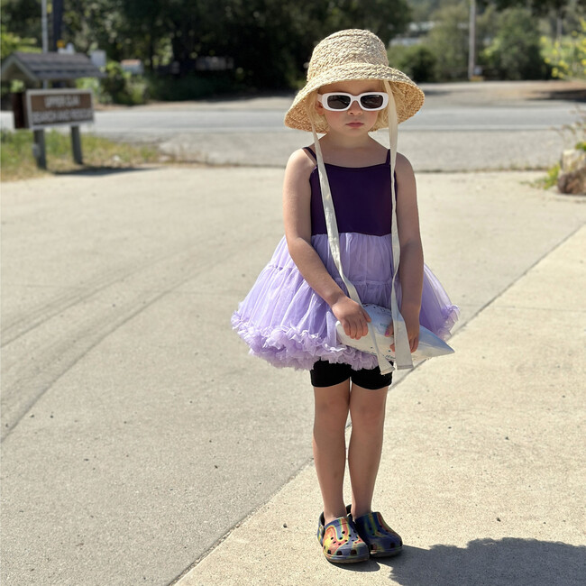 Purple Frou Frou Tutu Dress, Purple - Dresses - 3