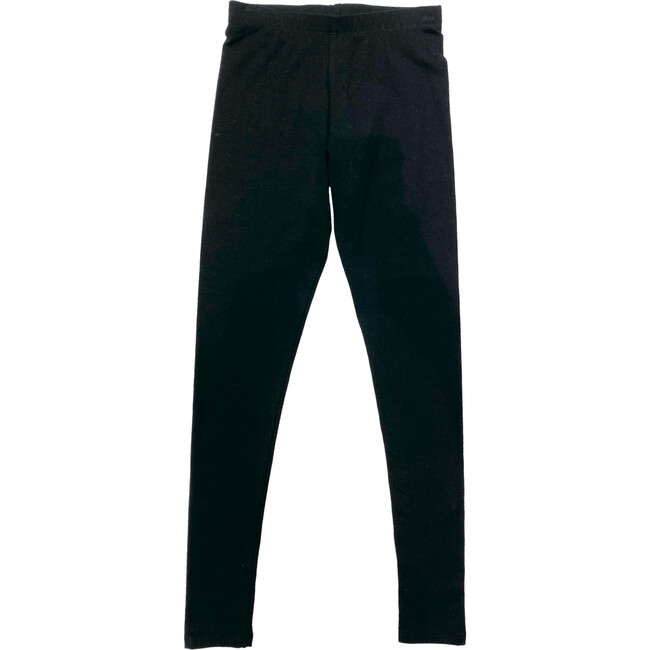 Basic Cotton Leggings, Black