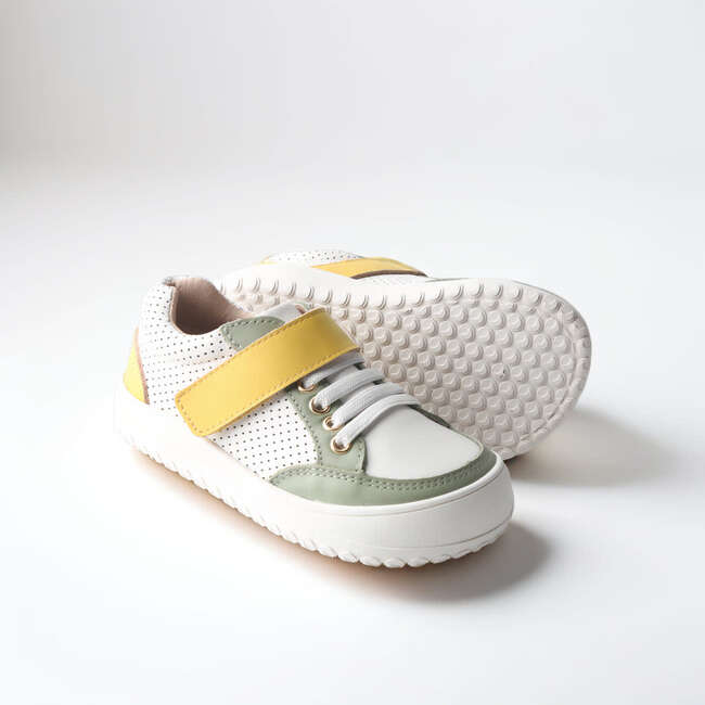 The Play Perfect Low Top Sneaker, Green & Yellow