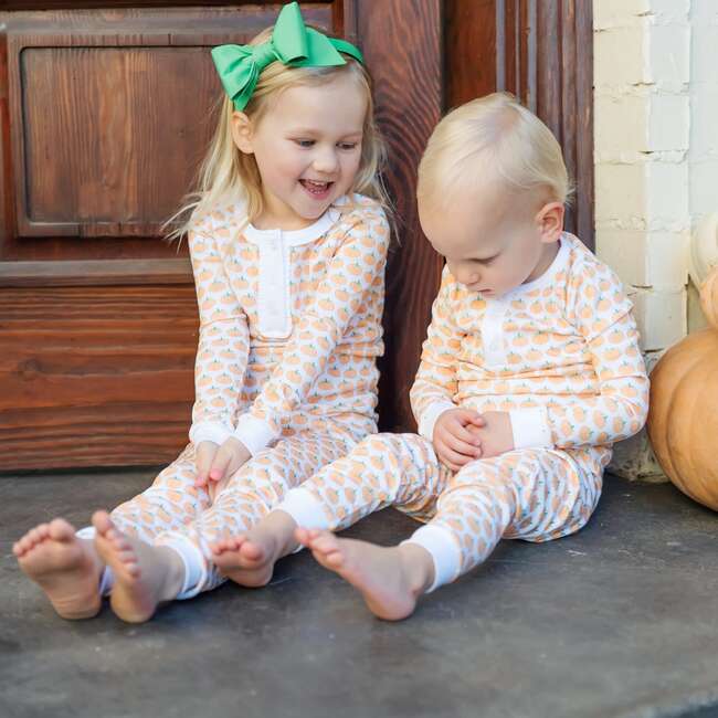 Alden Girls' Pajama Pant Set, Harvest Pumpkin - Pajamas - 2