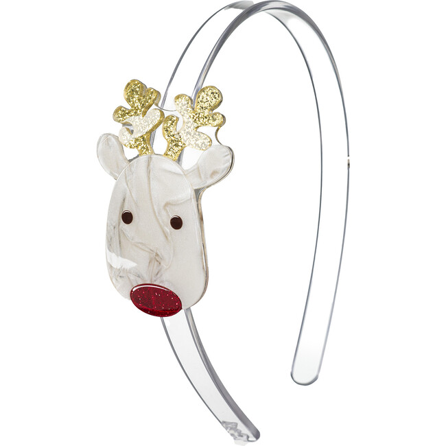 Reindeer Pearlized Cream Headband
