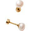 Pearl Stud Earrings - Earrings - 1 - thumbnail