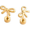 Bow Stud Earrings - Earrings - 1 - thumbnail