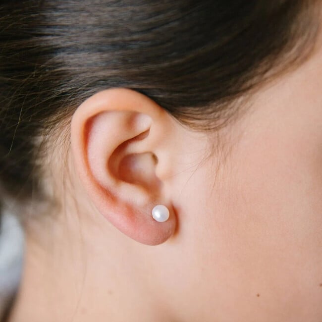 Pearl Stud Earrings - Earrings - 2