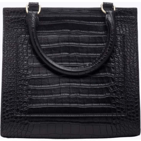 Medium Stylish, Chic Insulated Lunchbox, Black Croc - Lunchbags - 3