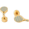 Tennis Racquet Stud Earrings - Earrings - 1 - thumbnail