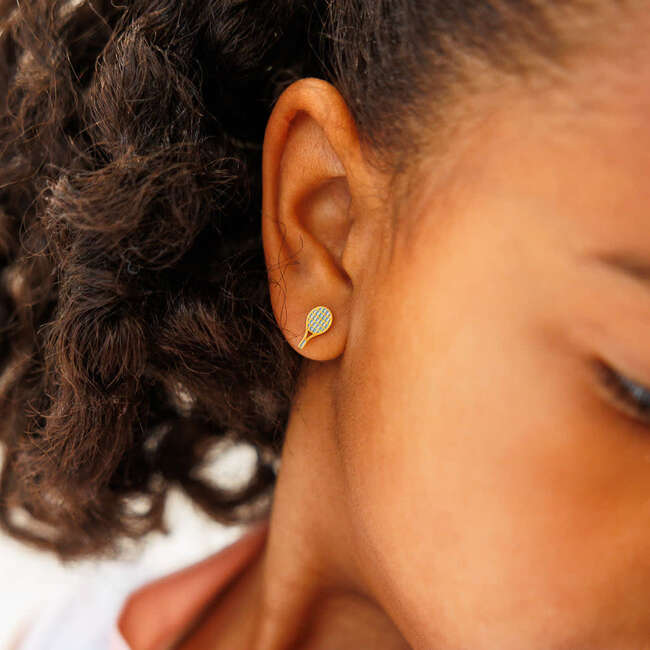 Tennis Racquet Stud Earrings - Earrings - 2