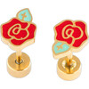 Rose Stud Earrings - Earrings - 1 - thumbnail