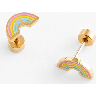 Pastel Rainbow Stud Earrings - Earrings - 3