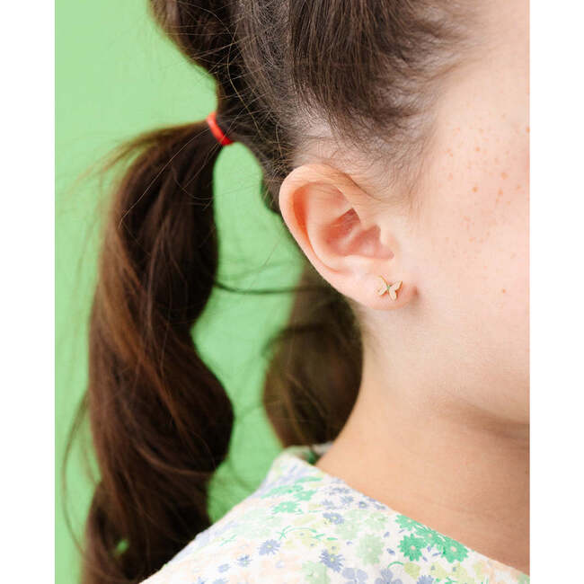 Enamel Butterfly Stud Earrings - Earrings - 3