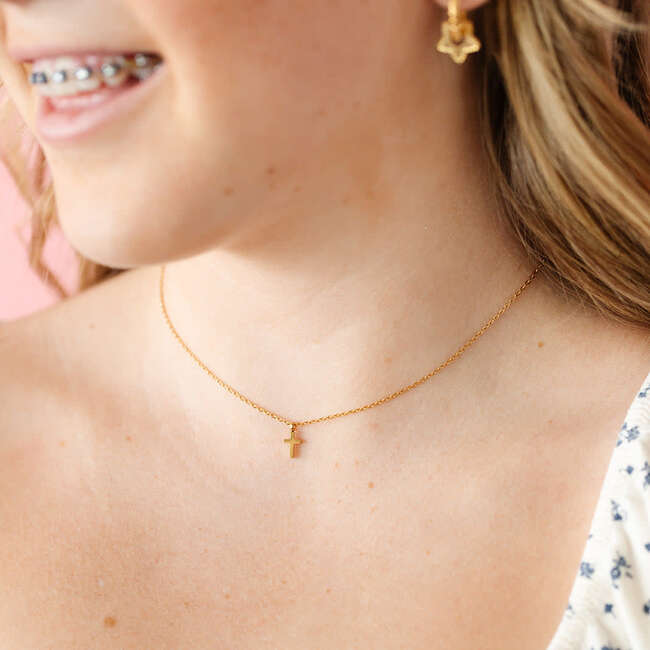 Cross Pendant Necklace - Earrings - 2
