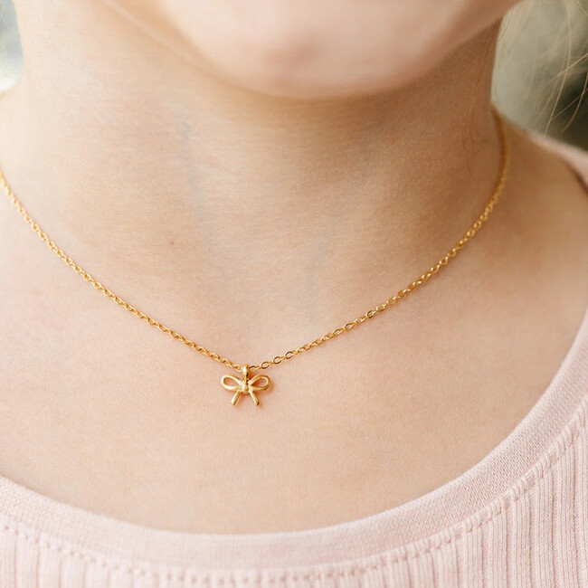 Bow Pendant Necklace - Earrings - 2
