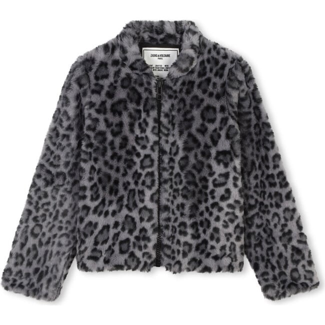 Leopard Faux Fur Jacket - Jackets - 1
