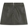 Vegan Leather Pleated Skirt - Skirts - 2