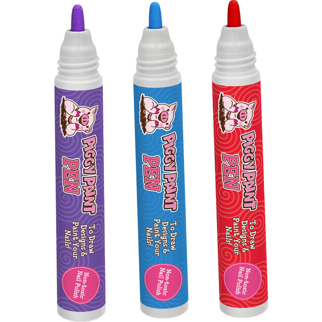 Princess Pop 3-pack Pen Bundle - Purple, Blue, Red - Nails - 2