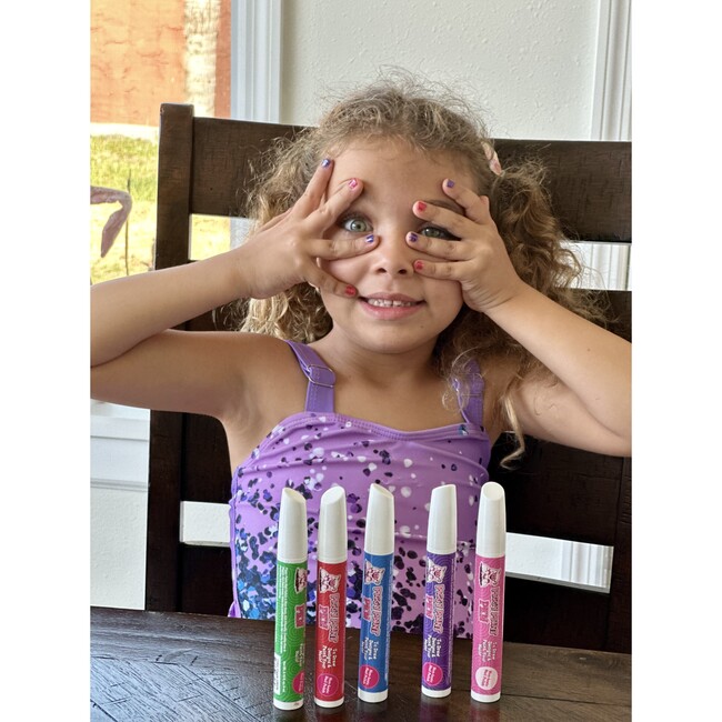 Princess Pop 3-pack Pen Bundle - Purple, Blue, Red - Nails - 6
