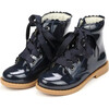 Josephine Scallop Boot,  Navy - Boots - 1 - thumbnail