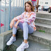 Thankful Tie Dye Sweatshirt, Pink - Sweatshirts - 2