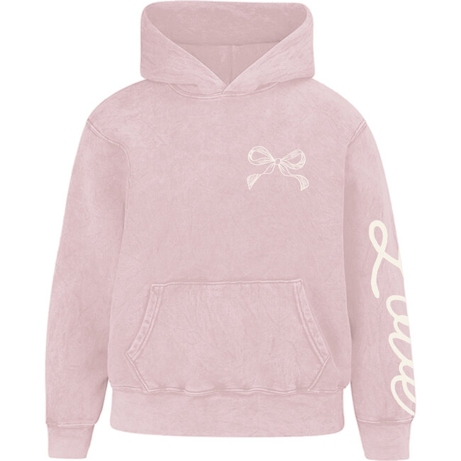 Kids Love People Hoodie, Washed Pink - Sweatshirts - 2