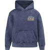 Love Is The Future Hoodie With Kangaroo Pocket, Navy - Sweatshirts - 1 - thumbnail