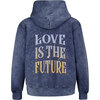 Love Is The Future Hoodie With Kangaroo Pocket, Navy - Sweatshirts - 2