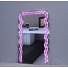 Neon LED Wave Mirror With Remote - Lighting - 2