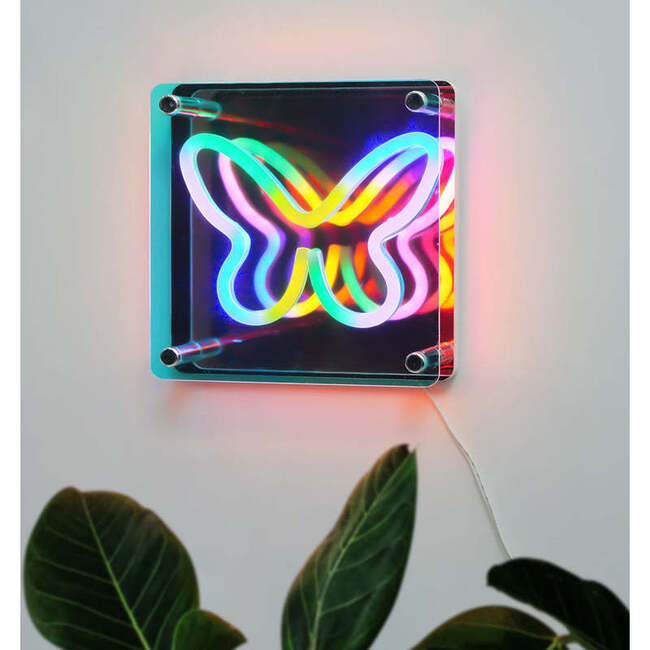 Neon Butterfly 3D Light Effect - Lighting - 3